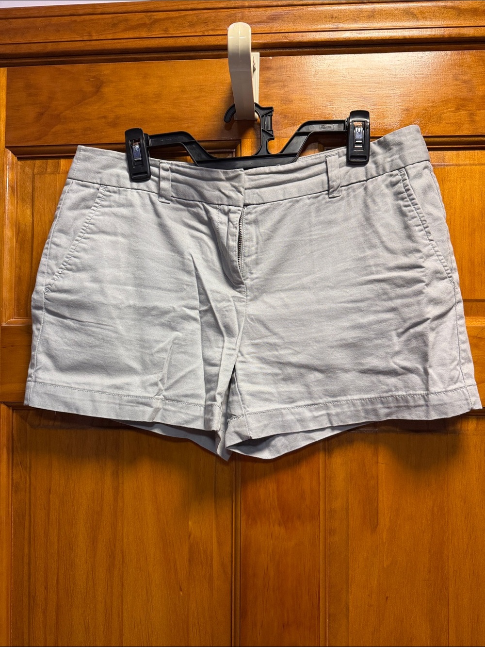 Classic Women's Light Gray Cotton Shorts